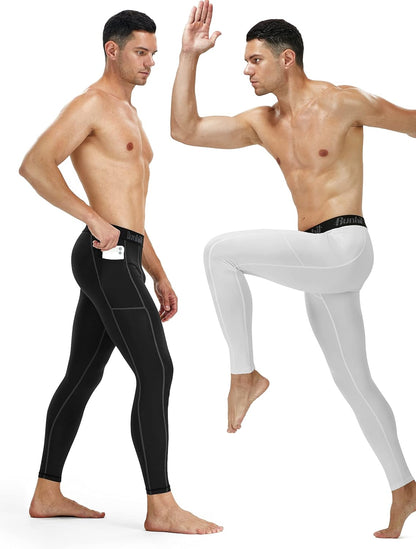 Compression Pants Men Running Tights Leggings Athletic Workout Gym Pants